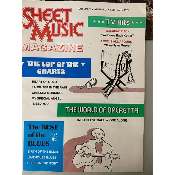 6 Sheet Music Magazines 1983 Piano Guitar Emphera - Picture 3 of 7